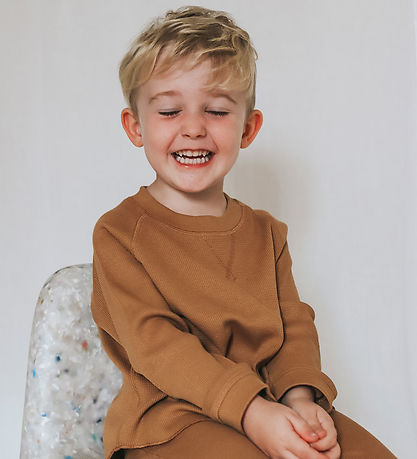 Monsieur Mini Trousers - Baggy Waffle - Brown Sucker