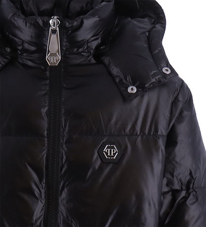 Philipp Plein Padded Jacket - Black w. White