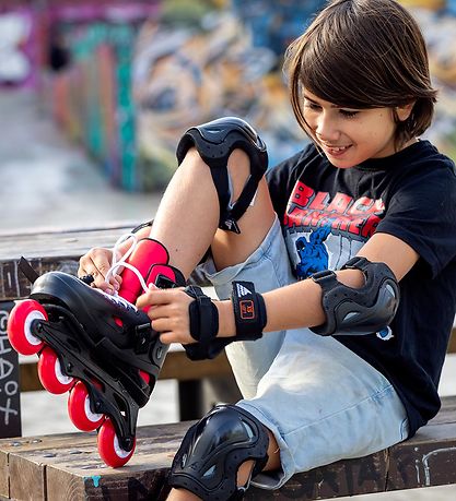 Rollerblade Roller skate set - Fury Combo - Black/Red - Inline s