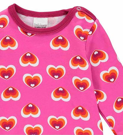 Freds World Samfella L/æ - Heart - Fuchsia