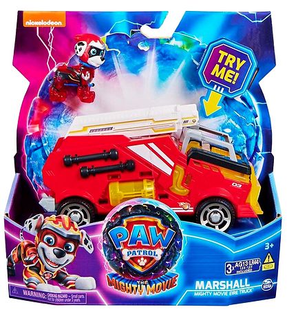 Paw Patrol Toy Car w. Sound/Light - 18 cm - Movie 2 - Marshall M