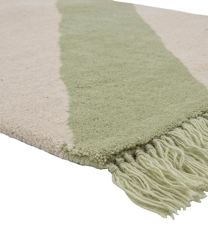 Bloomingville Mini Rug - Wool - 120x60 cm - Froggy - Green