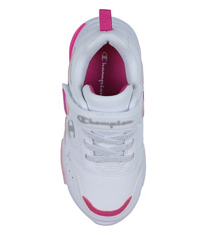 Champion Shoe w. Light - Wave PU G TD - White/Pink/Powder