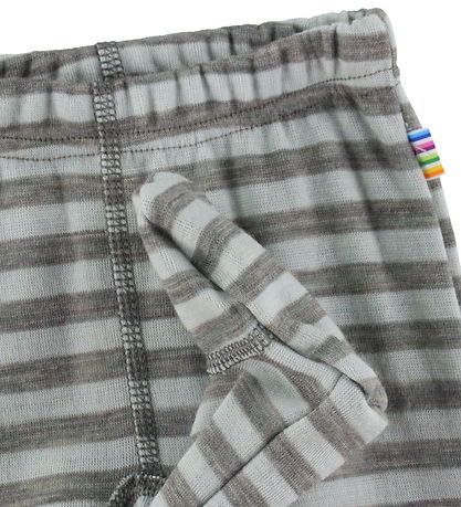 Joha Leggings M. Fætur - Ull - Grátt/mynt