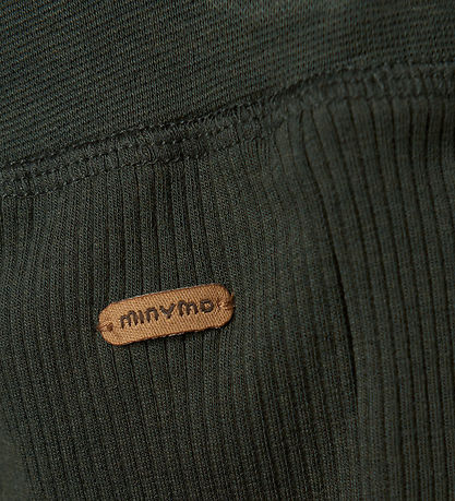 Minymo Trousers - Modal - Rib - Deep Forest