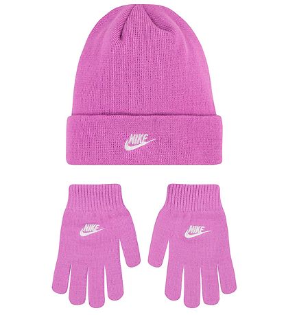 Nike Pipo/Käsineet - Neulottu - Leikkisä Vaaleanpunainen