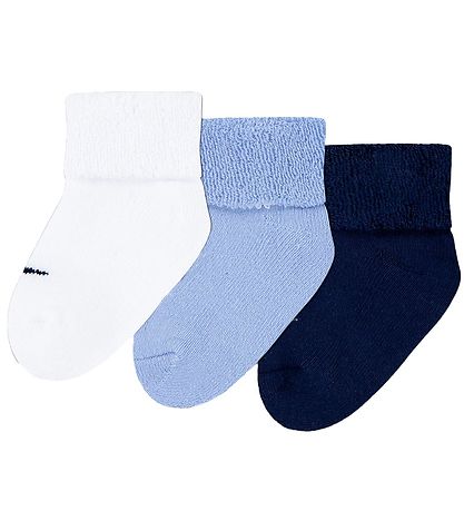 Nike Walking socks 6 Pack Cobalt Bliss Light Blue White KW US