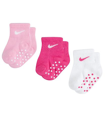 Nike Socken - 3er-Pack - Dark Hyper Pink/Røsa/Weiß