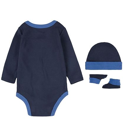 Nike Geschenkbox - Krabbelschuhe/Mütze/Body l/ä- Midnight Navy/B