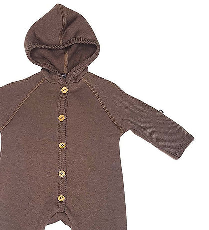 Smallstuff Pramsuit - Wool - Rose Brown