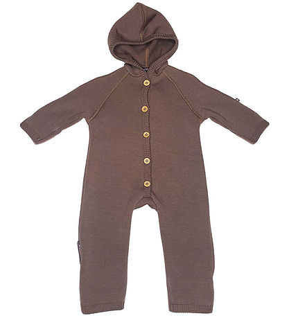 Smallstuff Pramsuit - Wool - Rose Brown