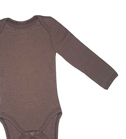 Smallstuff Bodysuit l/s - Wool - Rose Brown