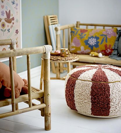 Bloomingville Mini Pouf - 44x26 cm - Charoline - Brown