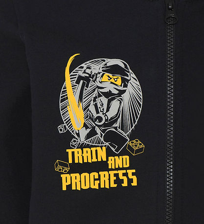 LEGO® Ninjago Cardigan w. Hood - LWStorm - Black