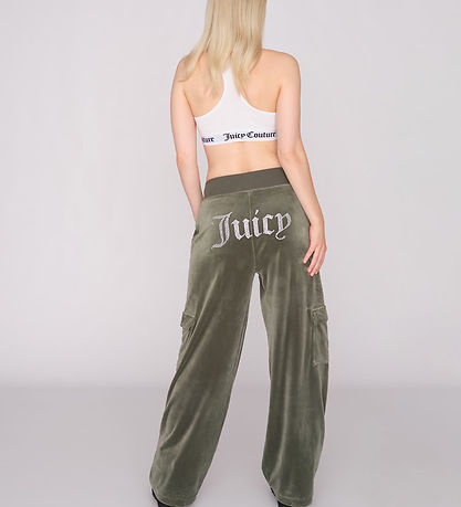 Juicy Couture Velvet Trousers - Audree - Thyme