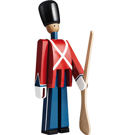 Kay Bojesen Holzfigure - Menig Med Gevær - 21 cm - Klein - Rot/B