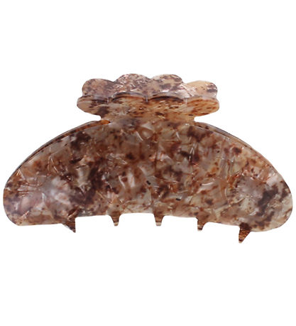 By Str Hair clip - Asta - 10x5 cm - Brown Marble