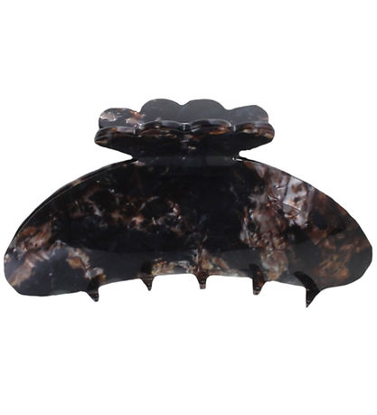 By Str Hair clip - Asta - 10x5 cm - Black Marble