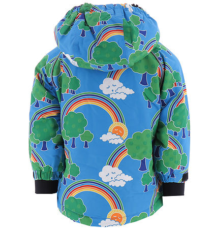 Smfolk Winter Coat - Ocean Blue w. Rainbow landscape
