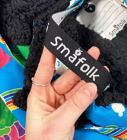 Smfolk Winter Coat - Pink w. Rainbow landscape