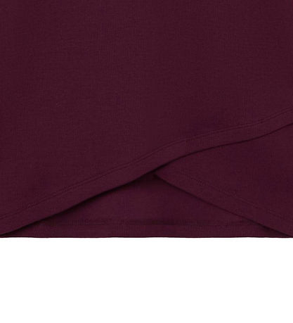 LMTD Bluse - Crop/Wrap - Rib - NlfDida - Grape White