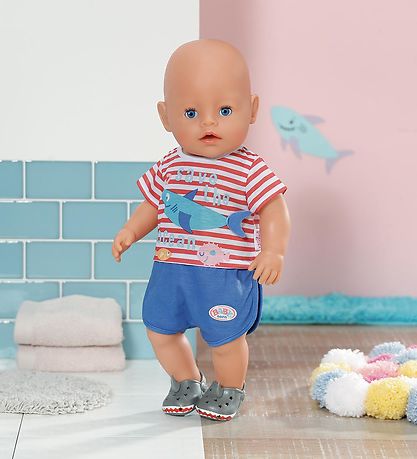 Baby Born Puppenkleidung Pyjamas m. Schuhe Blau