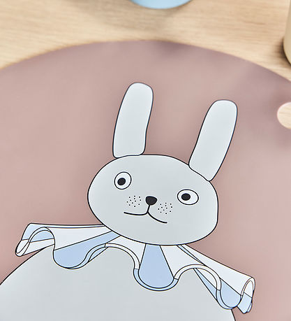 OYOY Diskamotta - Sílikon - Rabbit Pompom - Leir