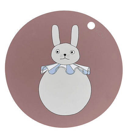 OYOY Diskamotta - Sílikon - Rabbit Pompom - Leir