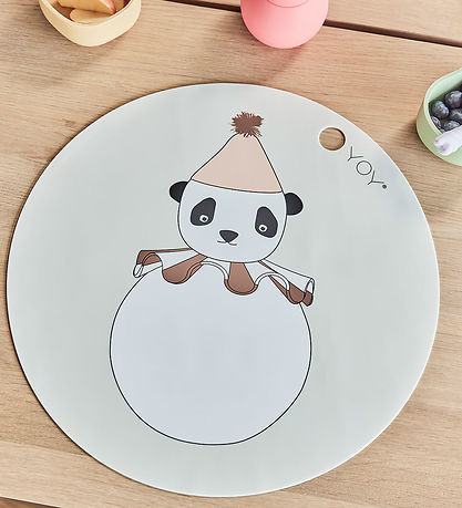 OYOY Diskamotta - Sílikon - Panda Pompom - Offwhite