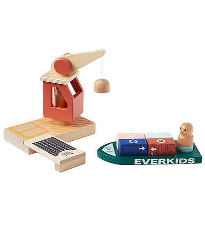 Kids Concept Wooden Toy - Cargo port - Aiden