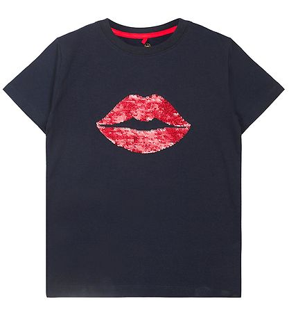 The New T-shirt - TnLips - Navy Blazer w. Sequins