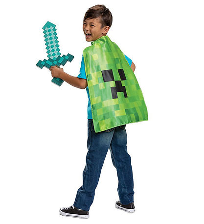Disguise Búningur - Minecraft sverð og skikkju