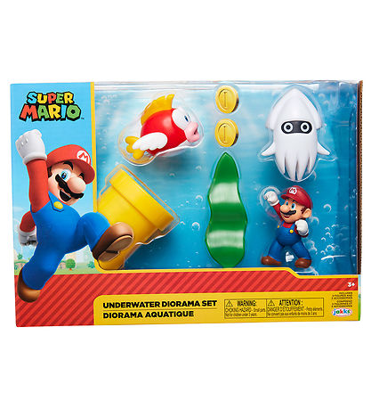 Super Mario Toy Figurine - Underwater Diorama Set