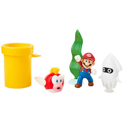 Figurine Jouet Super Mario - Ensemble de diorama sous-marin