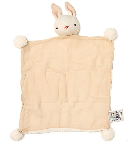 Trådbjörn Snuttefilt - 42x42 cm - Vit Kanin
