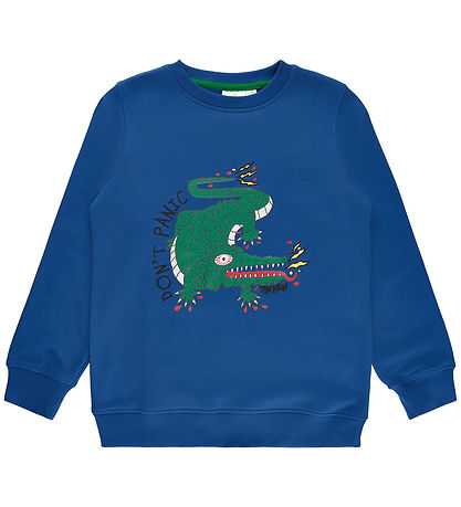 The New Sweatshirt - TnImran - Monaco Blue w. Crocodile