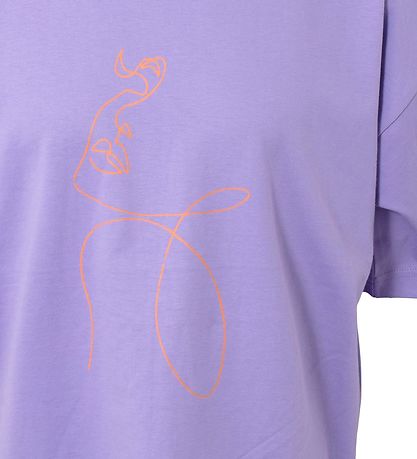 Hound T-shirt - Oversized - Lilac w. Print