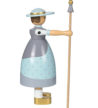 Kay Bojesen Trémynd - Hyrdinden - 18 cm - Fjólublátt/Grænt