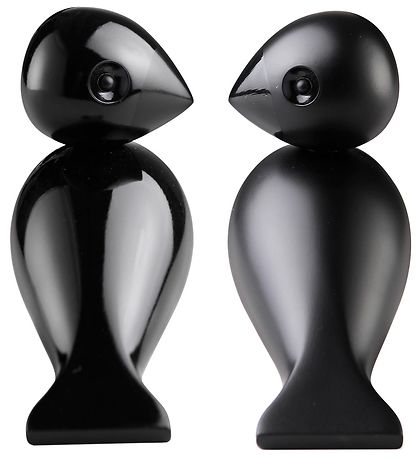 Kay Bojesen Wooden figures - Turtle doves - 9 cm - Black