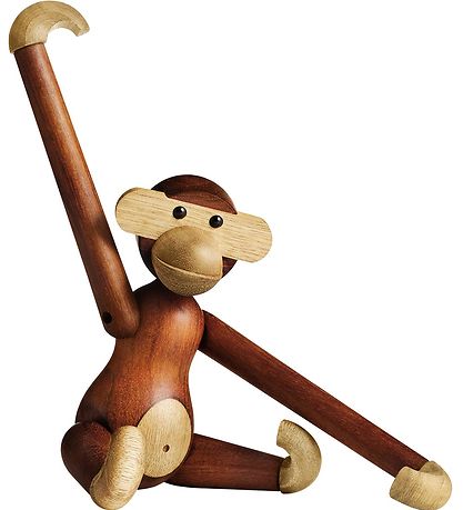 Kay Bojesen Figurine en bois - Singe - 20 cm - Petit - Teck/Limb