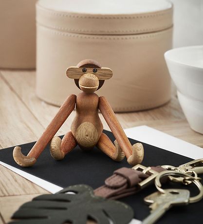 Kay Bojesen Houten figuur - Aapje - 10 cm - Mini - Teak/Limba