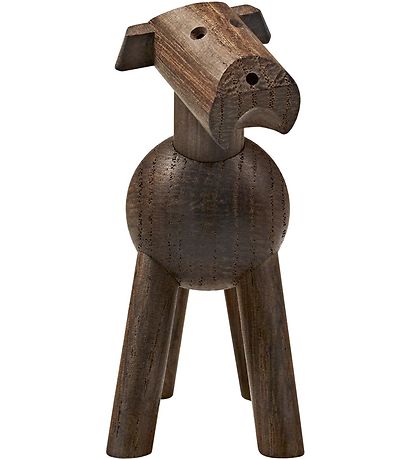 Kay Bojesen puinen hahmo - Koira Tim - 8 cm - Savustettu tammi