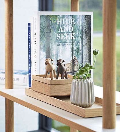 Kay Bojesen houten figuur - Hondje Tim - 8 cm - Donker Eiken
