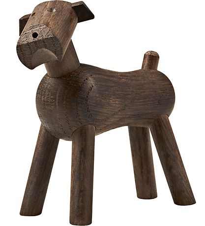 Kay Bojesen houten figuur - Hondje Tim - 8 cm - Donker Eiken