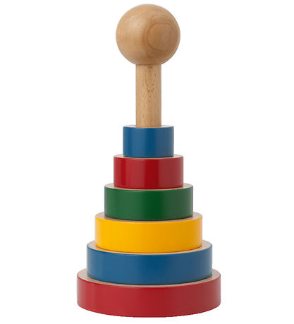 Kay Bojesen Stacking Tower - Wood - 22 cm - Multicolour