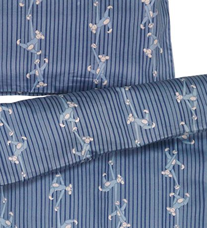 Kay Bojesen Bedding - Junior - Blue w. Monkeys
