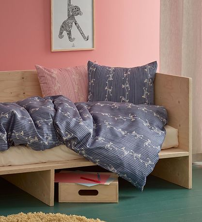 Kay Bojesen Bedding - Junior - Blue w. Monkeys