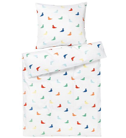 Kay Bojesen Bedding - Baby - White/Multicolour w. Songbirds