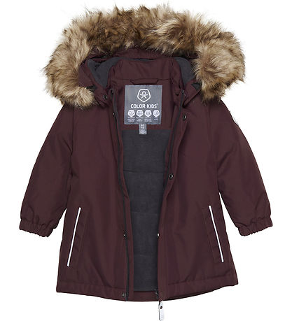 Color Kids Winter Coat - Fudge
