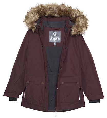 Color Kids Winter Coat - Parka - Fudge